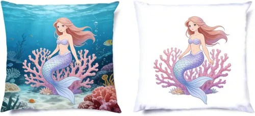 Vista 6 de H-E Funda de almohada en blanco para sublimación blanca lisa con impresión DTF, funda de almohada para sublimación y impresión DTF, fundas