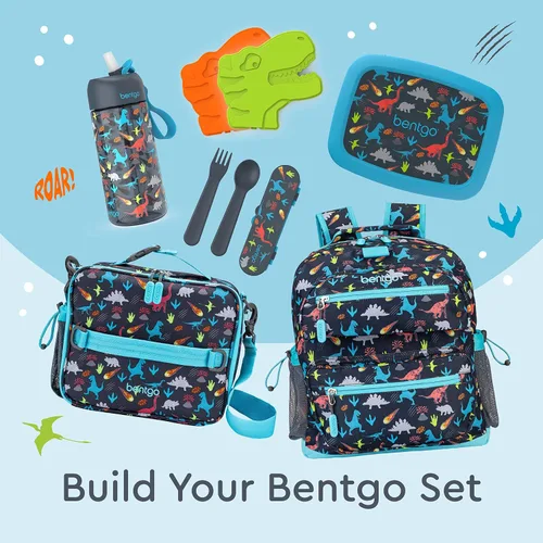 Vista 6 de Bentgo Buddies - Bolsas de hielo delgadas reutilizables para loncheras, bolsas de almuerzo y enfriadores, multicolor, paquete de 4