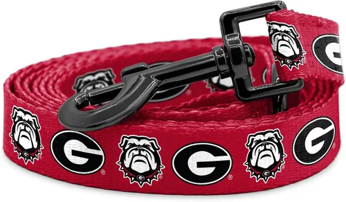 Vista 5 de Georgia Bulldogs - Collares y correas ajustables de nailon hechos a mano (cuello XS)