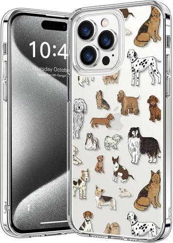 Vista 22 de bicol - Funda protectora a prueba de golpes para iPhone 15 Plus, funda delgada de acrílico transparente y diseños modernos para niña y mujer, 6.7