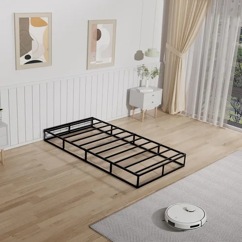 Vista 7 de Tyndall Box Spring - Base de colchón individual de metal de 7 pulgadas, base de colchón resistente de 3000 libras con cubierta de tela, fácil