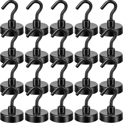 Vista 37 de Neosmuk Ganchos magnéticos, esenciales para cruceros, más de 32 libras, ganchos magnéticos resistentes para cabinas de cruceros, refrigerador