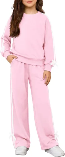 Vista 17 de Arshiner Conjuntos de 2 piezas para niñas, camisas de manga larga y Negro