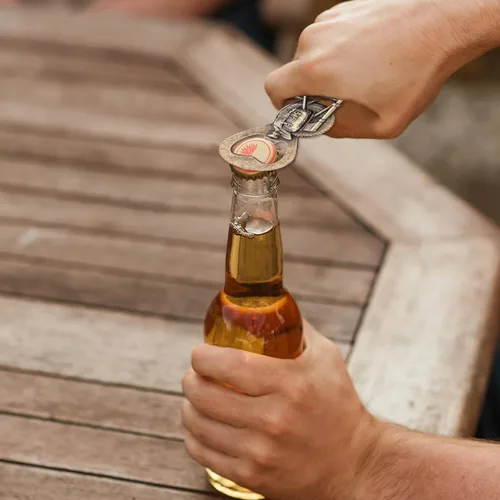 Vista 3 de Regalos únicos de cerveza de motocicleta para hombres, abrebotellas de motocicleta vintage, regalo del día del padre, regalo de cumpleaños