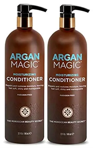Vista 9 de Argan Magic Acondicionador hidratante: desenreda, hidrata y repara tipos de cabello seco y dañado químicamente Rico en nutrientes, sin parabenos