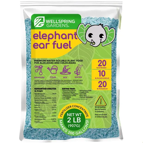 Vista 5 de Wellspring Gardens - Fertilizante para plantas de combustible para orejas de elefante, fórmula de alimentos vegetales para alocasias y colocasias