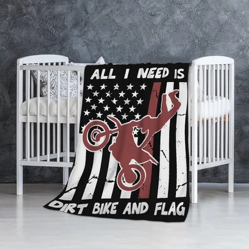 Vista 45 de Manta de forro polar suave para regalo de motocicletas de motocross, manta acogedora de franela, aire acondicionado, 50x40 pulgadas para niños