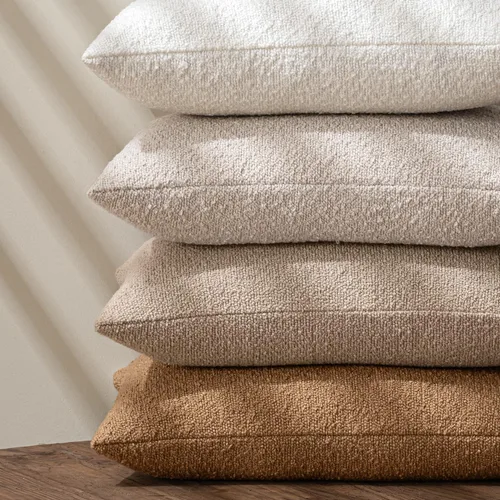 Vista 3 de MIULEE - Funda de almohada lumbar texturizada para cama, 12 x 20 pulgadas, color beige Pack of 1 Textured Neutral Couch Throw Pillow Cover, Accent