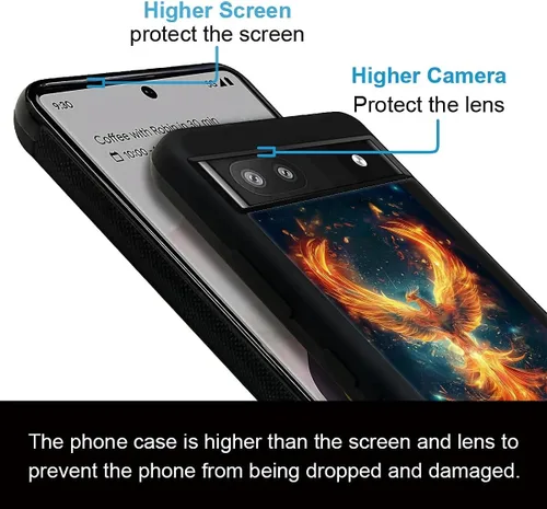 Vista 342 de Compatible con Google Pixel 4A 5G Mobile Case Creative Acrylic Panel trasero Silicona Protección Grip especialmente diseñado para Google Pixel 4A 5G