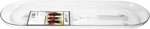 Vista 4 de Plastec PLIPAK612 Platillo Ovalado Plantpak, Transparente, 12 pulgadas
