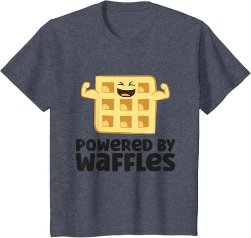 Vista 65 de Camiseta de gofres para el desayuno con diseño de gofres, Blanco, S