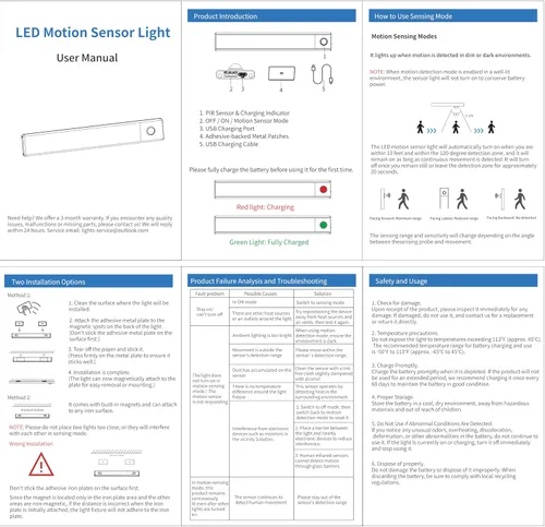 Vista 8 de Paquete de 6 luces inalámbricas para debajo del gabinete, 32 luces LED recargables con sensor de movimiento para interiores, luces magnéticas