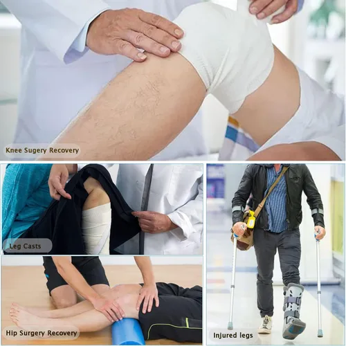 Vista 5 de Deyeek Pantalones cortos de baloncesto para hombre, con cremallera lateral, pantalones cortos de baloncesto para después de la cirugía, pantalones
