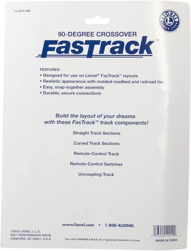 Vista 6 de Lionel FasTrack Crossover de 90 grados (612019)
