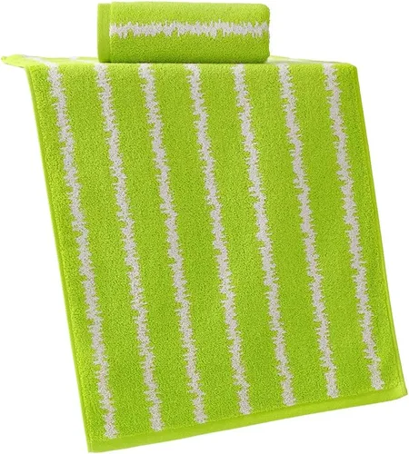 Vista 7 de YiLUOMO Toalla de mano verde moderna con diseño de ondas, súper suave, 100% algodón, altamente absorbente, toallas de mano para baño, 13 x 29