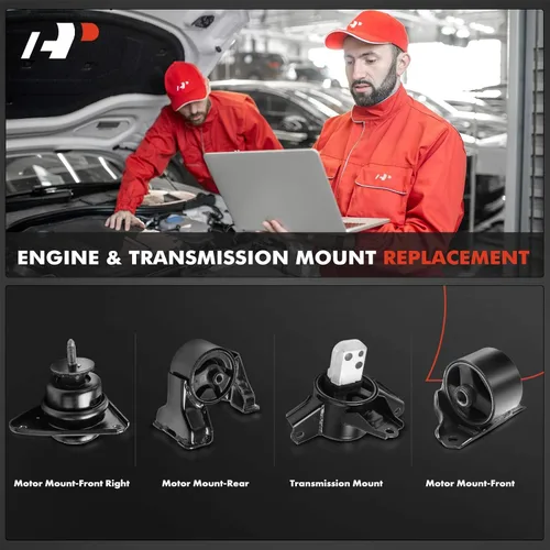 Vista 2 de A-Premium Juego de montaje de motor y transmisión de 4 piezas compatible con Kia Forte (Koup) 2010-2013, Forte5 2012, L4 2.0L, transmisión manual
