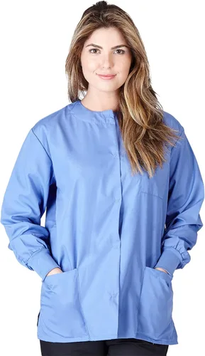 Vista 10 de Natural Uniforms - Chaqueta de Scrub para Calentamiento Negro
