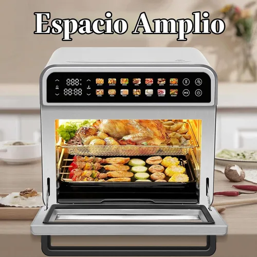 Vista 2 de SEEDEEM Combo de freidora de aire de 32 cuartos de galón, horno de convección extra grande 14 en 1 con pantalla táctil LED, horno de encimera