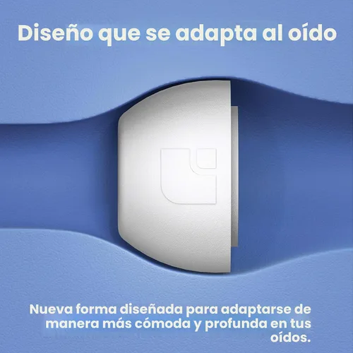 Vista 6 de Almohadillas de espuma viscoelástica prémium para AirPods Pro 1° y 2° generación, 3 pares, versión Black Magic 6.0, cómodas, seguras, mejor Blanco