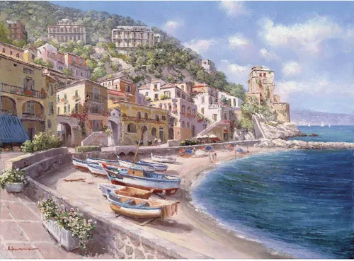 Vista 8 de Anatolian Puzzle - Cafe Como, Rompecabezas de 700 piezas, #2705