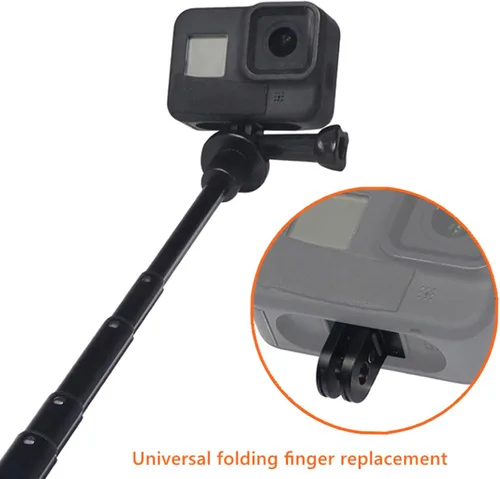 Vista 3 de Dedos plegables de repuesto para Gopro, adaptador de base de montaje plegable magnético con puerto de conector de trípode estándar de 1/4