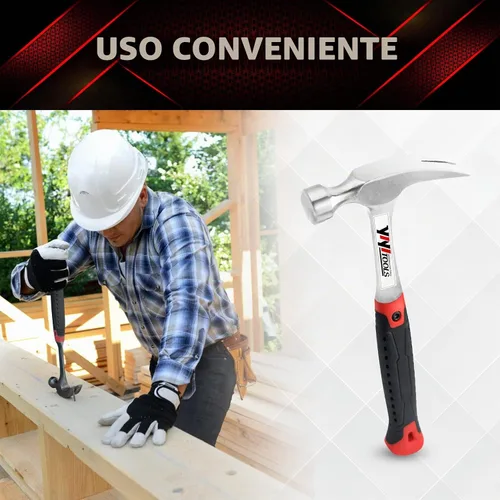 Vista 6 de Martillo de garra forjado en una sola pieza - 16OZ