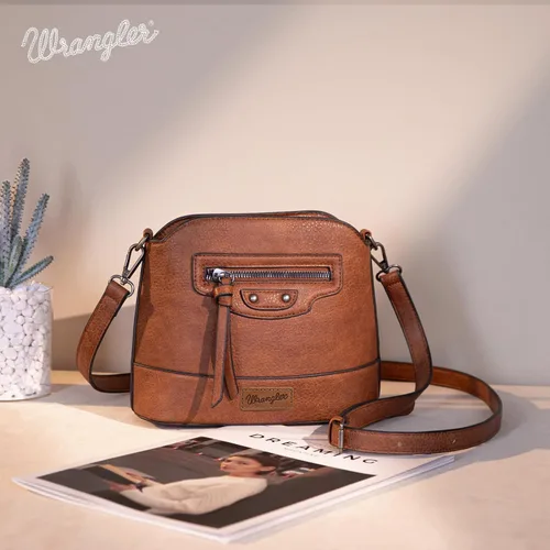 Vista 6 de Wrangler - Bolsos cruzados pequeños para mujer, bolsos y bolsos de hombro lindos con correa ajustable
