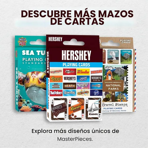 Vista 7 de MasterPieces Officially Licensed Hershey Playing Cards - 54 Card Deck for Adults