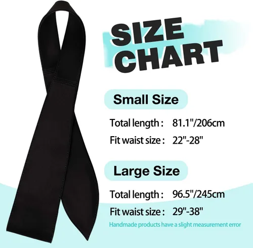 Vista 7 de Cinturón Obi ajustable para mujer con diseño de agujero deslizante, moderno, cómodo y versátil