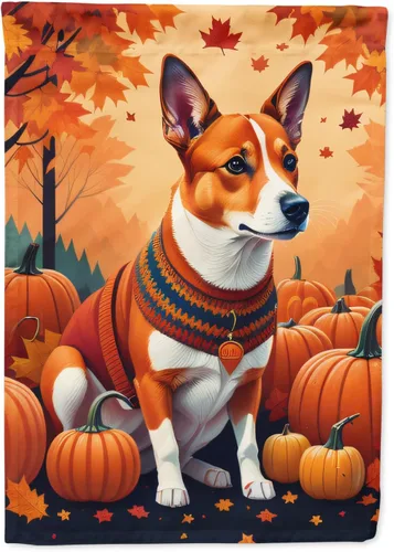 Vista 85 de Caroline's Treasures DAC1001GF Affenpinscher - Bandera decorativa para jardín de otoño, decoración para patio exterior, patio, parterres