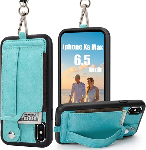 Vista 29 de TOOVREN Funda tipo cartera para mujeres y hombres con tarjetero de cuero (gris, funda para iPhone XR de 6.1 pulgadas)
