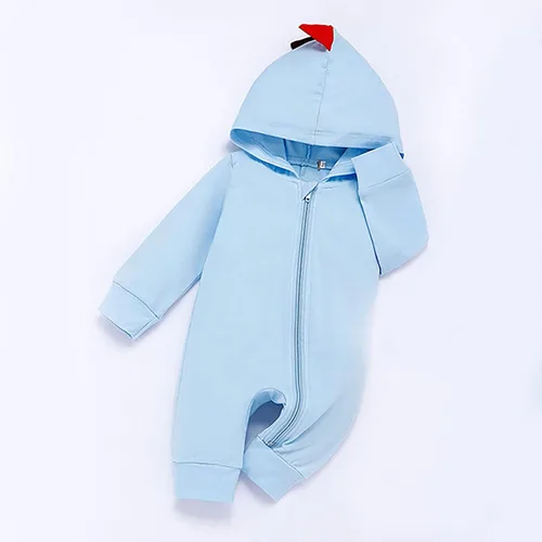 Vista 2 de Niño Bebé Escalada Mameluco Sudadera Capucha Cremallera Manga Larga Monos Niñas Niño Dinosaurio Mamelucos General