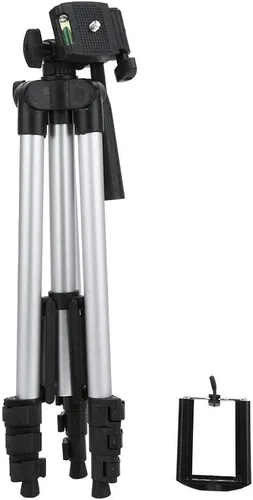 Vista 8 de Soporte de trípode para teléfono, trípode para selfie para teléfono celular con soporte para teléfono, trípode de viaje de aluminio extensible