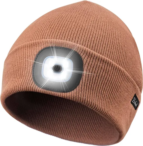 Vista 42 de Etsfmoa Gorro unisex con la luz, regalos para hombres, papá, padre, gorras recargables por USB