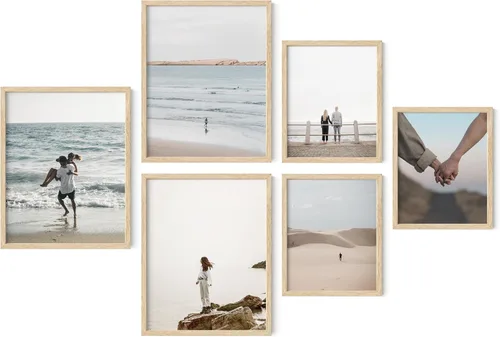 Vista 28 de HAUS AND HUES Portarretratos para pared, juego de 5 marcos de fotos negros, collage de marcos de fotos, marcos de fotos a granel, marcos de fotos