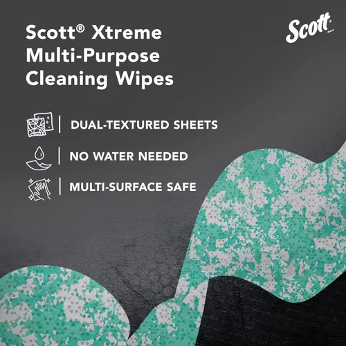 Vista 8 de Scott Toallitas Xtreme, 6 botes/estuche, 75 hojas/recipiente