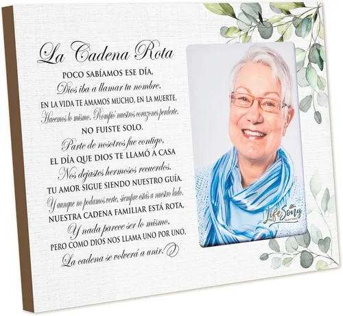 Vista 37 de LifeSong Milestones Marco de fotos personalizado de condolencias conmemorativas, los que amamos no se van caminan a nuestro lado todos los días