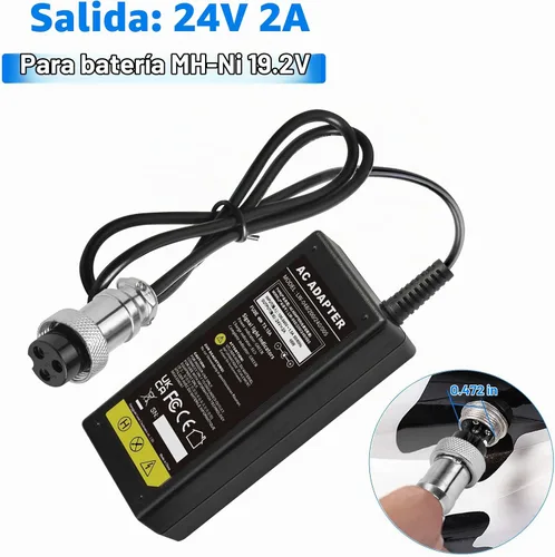 Vista 3 de TREE.NB Cargador de batería eléctrico de 24 V 2A para Mini Chopper Sunl City Express Razor CC2420 E100 E125 E150 E175 E200 E225S E300 E325S E500