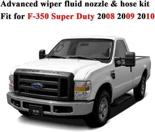 Vista 4 de 7C3Z-17K605-A Kit de manguera de boquilla de líquido de limpiaparabrisas para Ford Super Duty F-250 F-350 F-450 F-550 F-550 Boquillas de chorro