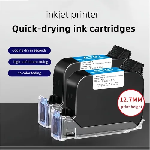 Vista 5 de Cartucho de tinta de secado rápido con solvente de alta adherencia adecuado para impresora de inyección de tinta 2588/2580/JS12/JS10 modelo general