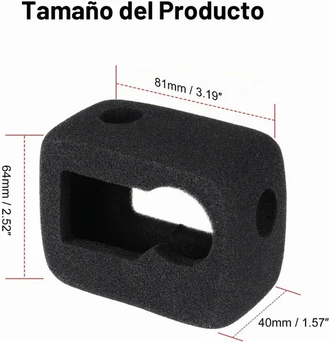 Vista 2 de HSU Funda Windslayer para cámara DJI Osmo Action 5 Pro/4/3 Action