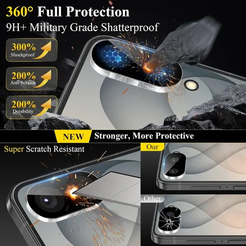 Vista 3 de Paquete de 4 protectores de lente de cámara compatibles con Samsung Galaxy Decoración de la cubierta de lente de cámara de vidrio templado 9H