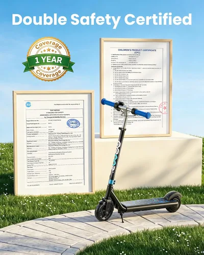 Vista 7 de Gyroor Kids Electric Scooter 150W Motor LED Display H30Max
