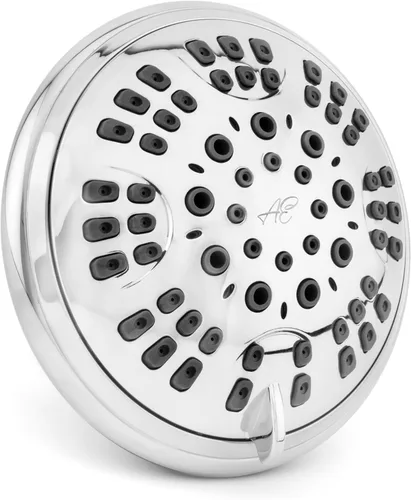 Vista 10 de Aqua Elegante - Cabezal de regadera de níquel cepillado de 1.8 GPM de lujo, 6 configuraciones, libre de BPA, boquillas autolimpiantes, accesorios