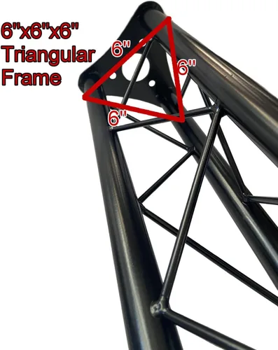 Vista 4 de GRIFFIN Extensión de Segmento de Cimbra Triangular de 5 pies (Serie Stage-MountPRO) – Cimbra de Iluminación Extra para Puestos de DJ, Estructuras