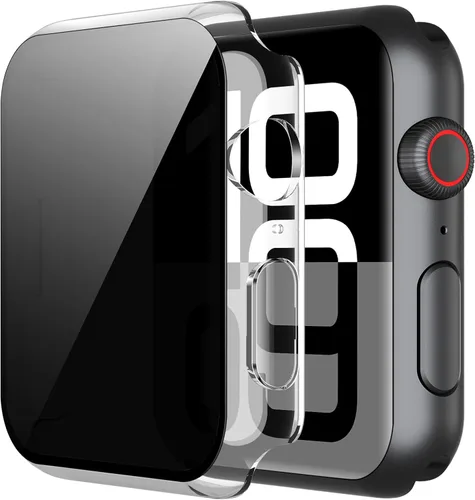 Vista 11 de Misxi - Juego de 2 fundas de PC con protección de privacidad para Apple Watch SE 3 (2025) SE 2 Series 6 Series 5 Series 4 de 40mm, cubierta delgada