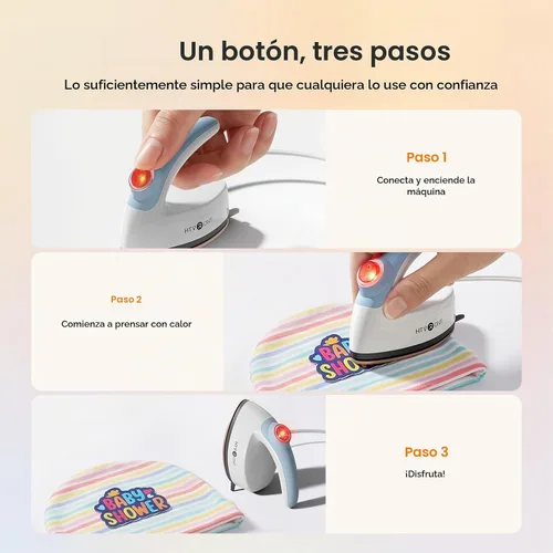 Vista 8 de HTVRONT Mini plancha para manualidades – Hierro pequeño de hierro para Burbuja azul