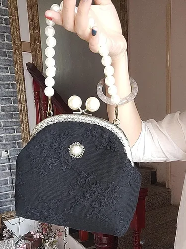 Vista 6 de Bolso de hombro cartera con asa superior, bolso de mano para mujer