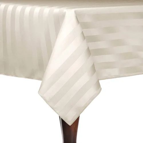 Vista 35 de Ultimate Textile Mantel cuadrado de rayas satinadas de 45 x 45 pulgadas, color verde militar