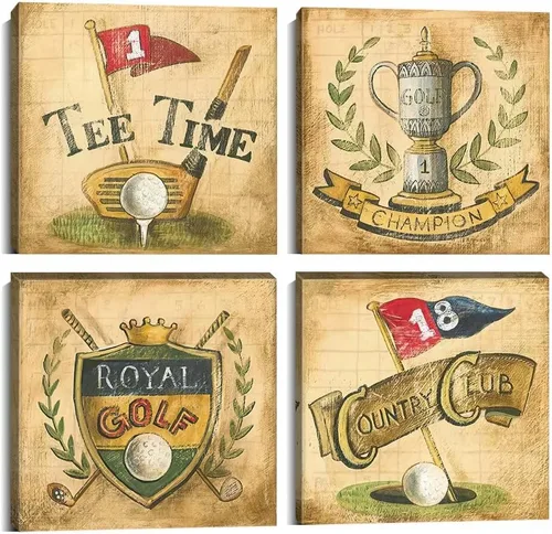 Vista 14 de Pankila Imágenes artísticas para pared de campo de golf, póster en lienzo impreso de golf de Estados Unidos, decoración de pared para sala de estar